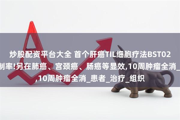 炒股配资平台大全 首个肝癌TIL细胞疗法BST02创100%疾病控制率!另在肺癌、宫颈癌、肠癌等显效,10周肿瘤全消_患者_治疗_组织